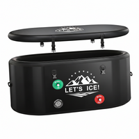 Inflatable Cold Plunge Tub Designed for Recovery, 216-Gallon Capacity, Insulated Lid, Chiller Compatible